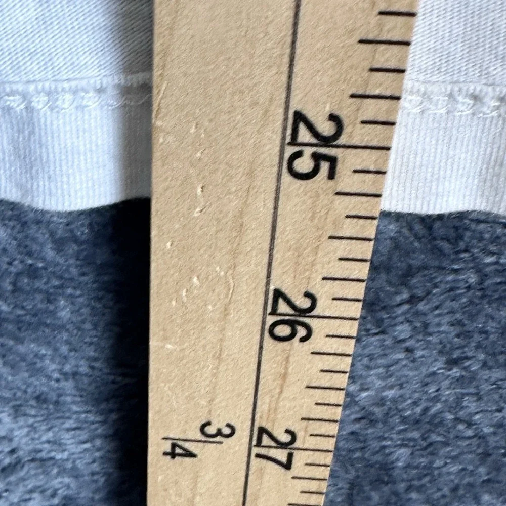 Levi's Men's Size L White Long Sleeve Crew Neck Graphic Logo Cotton Knit Tee
